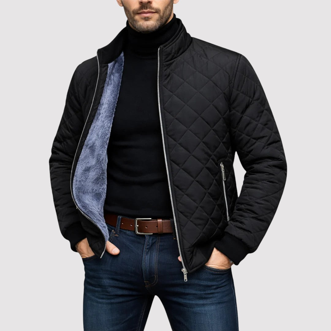 Markus Berlin Herren gesteppte Jacke, Vorderansicht