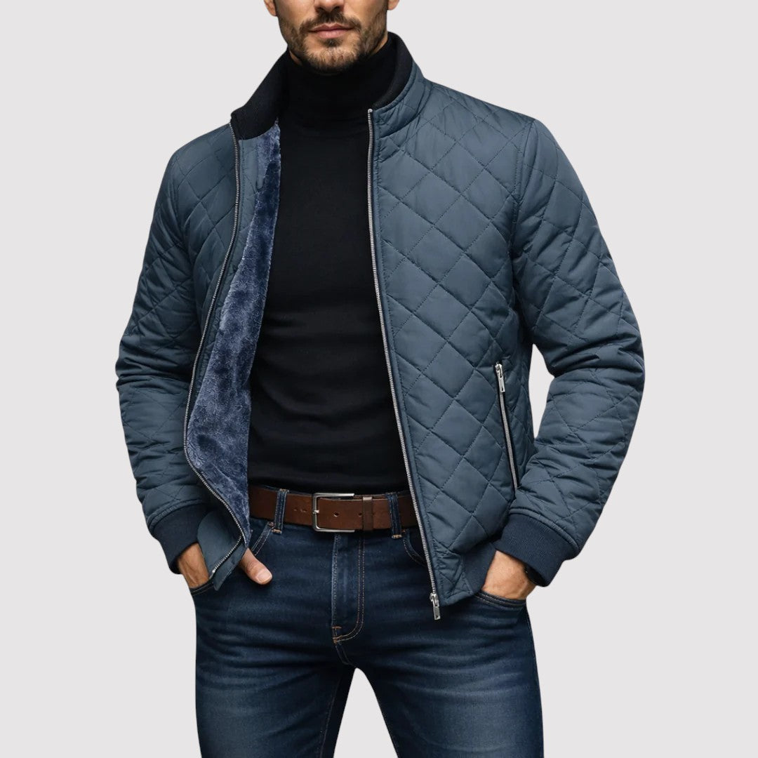 Markus Berlin Herren gesteppte Jacke, Vorderansicht