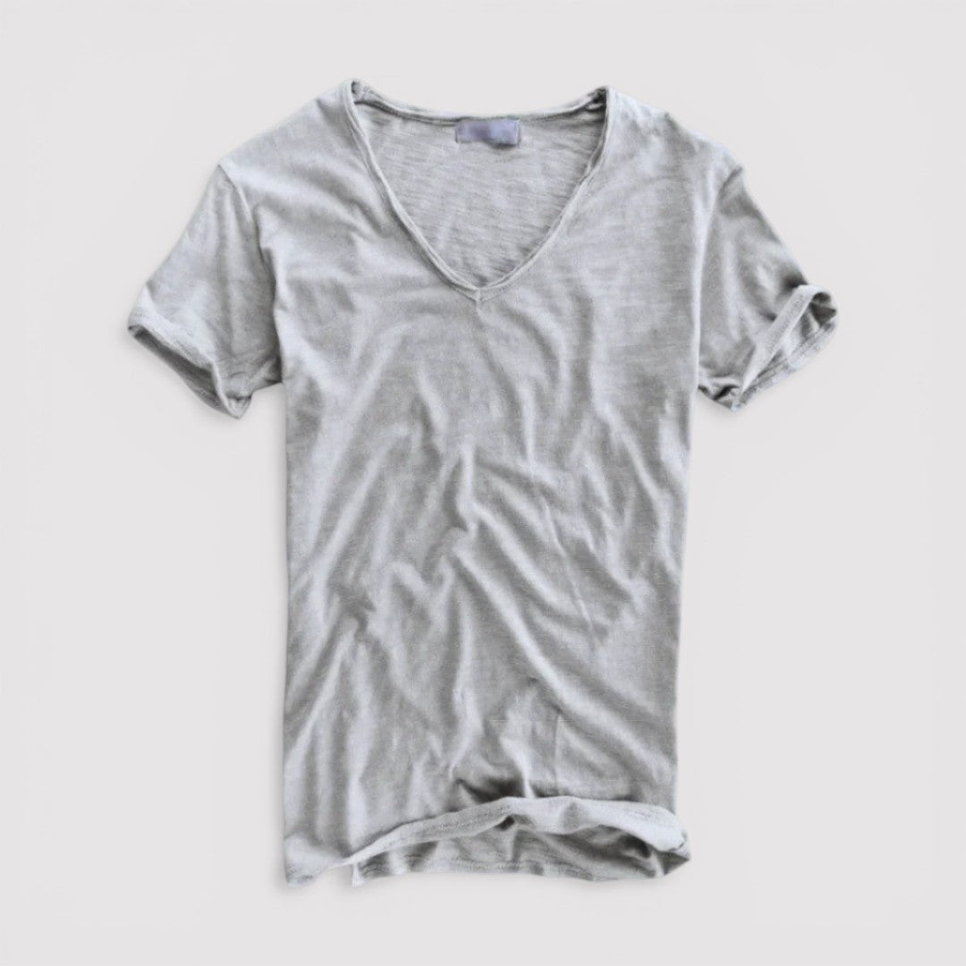 Markus Berlin Herren T-Shirt mit V-Ausschnitt, Vorderansicht