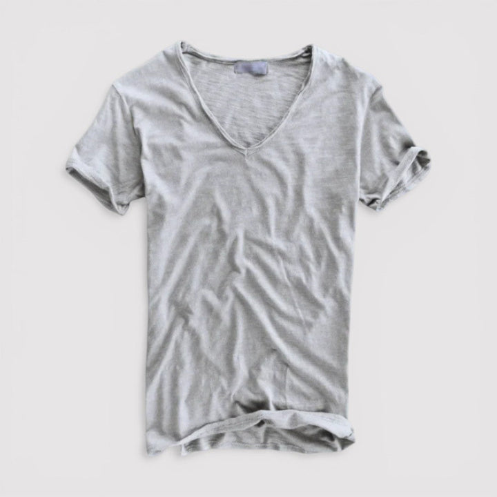 Markus Berlin Herren T-Shirt mit V-Ausschnitt, Vorderansicht