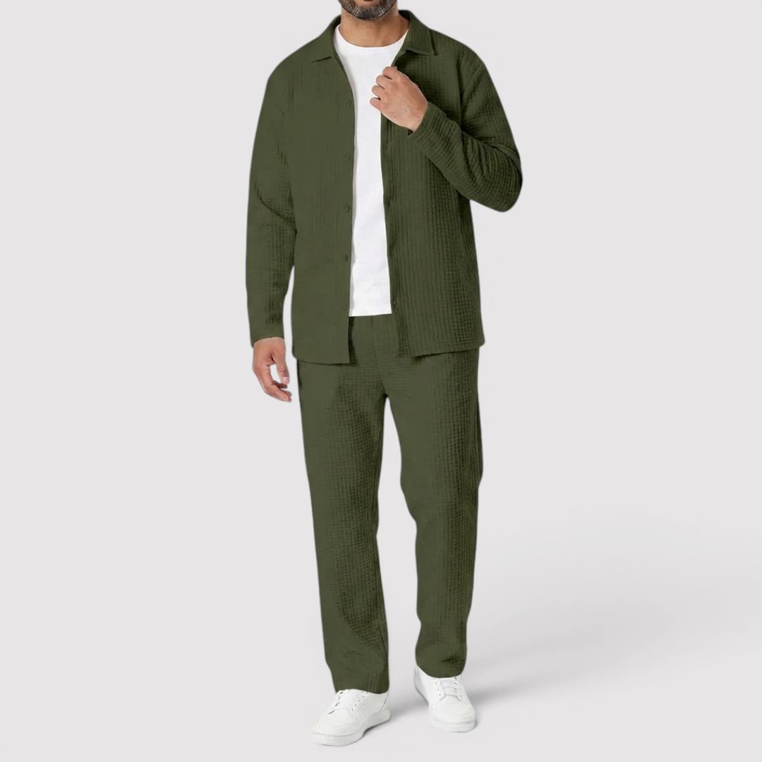 Markus Berlin Herren Shirt & Hose Set, Vorderansicht