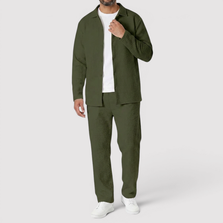 Markus Berlin Herren Shirt & Hose Set, Vorderansicht