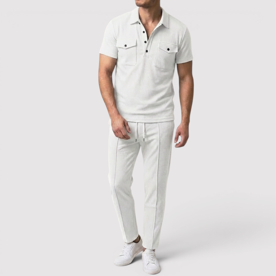 Markus Berlin Herren Shirt & Shorts Set, Vorderansicht