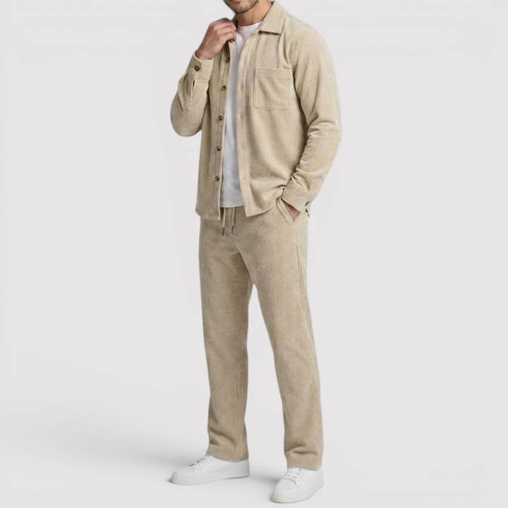 Markus Berlin Herren Strickjacke & Hose Set, Vorderansicht