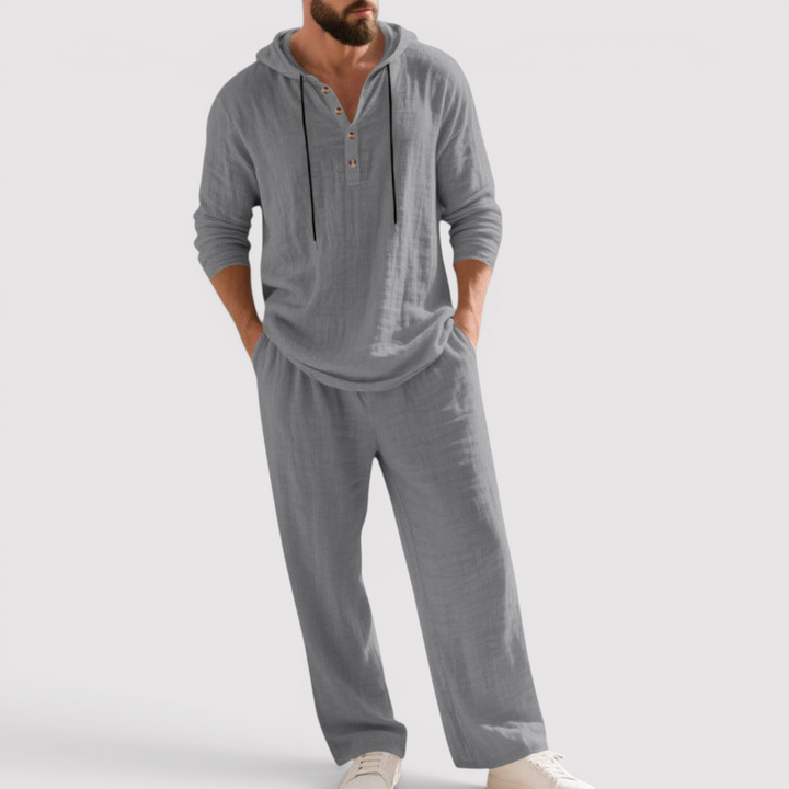 Markus Berlin Herren Sweatshirt-Hosen-Set, Vorderansicht