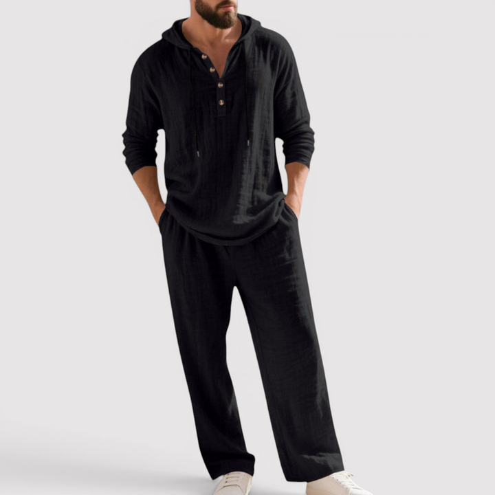 Markus Berlin Herren Sweatshirt-Hosen-Set, Vorderansicht