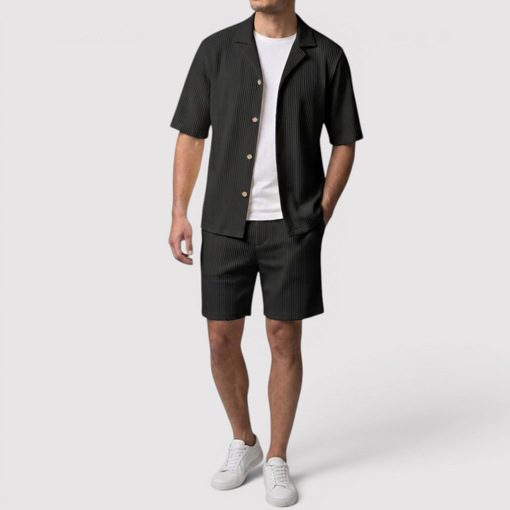 Markus Berlin Herren Shirt & Shorts Set, Vorderansicht