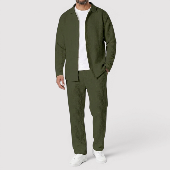 Markus Berlin Herren Shirt & Hose Set, Vorderansicht