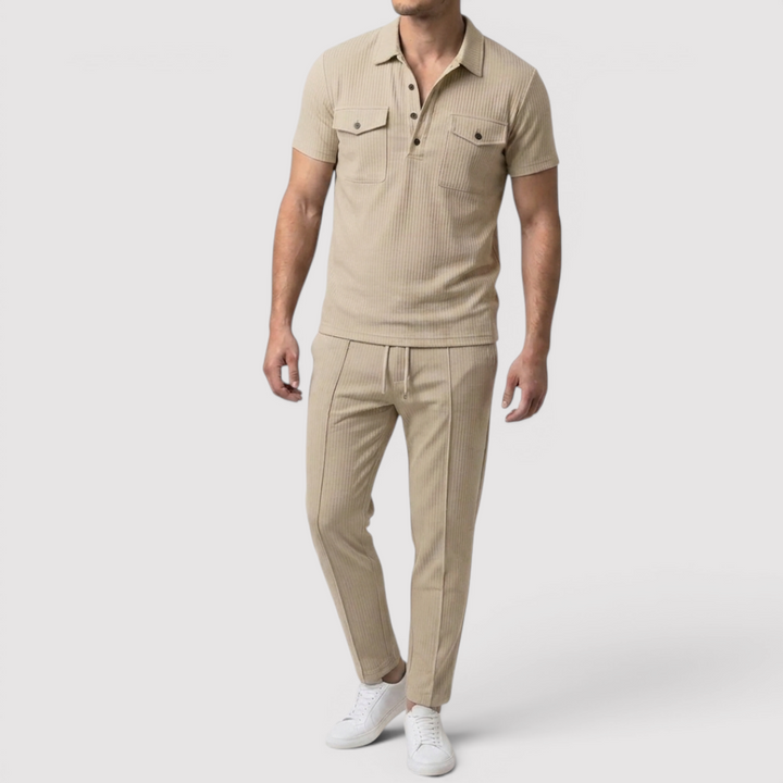 Markus Berlin Herren Shirt & Shorts Set, Vorderansicht