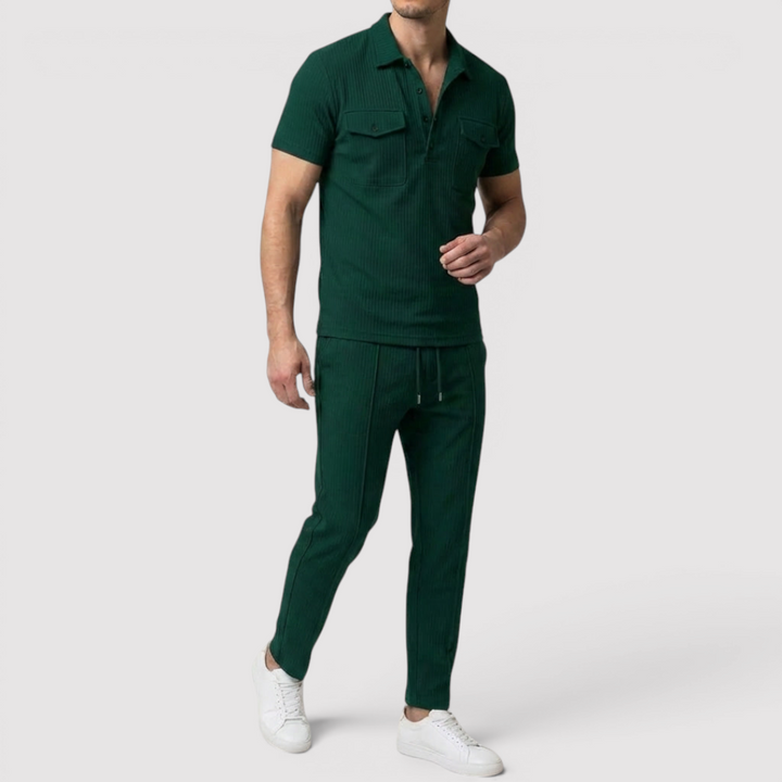 Markus Berlin Herren Shirt & Shorts Set, Vorderansicht