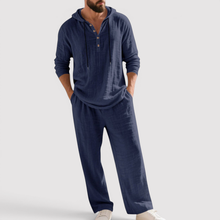 Markus Berlin Herren Sweatshirt-Hosen-Set, Vorderansicht