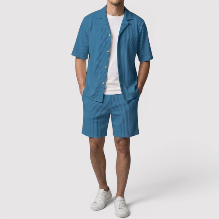 Markus Berlin Herren Shirt & Shorts Set, Vorderansicht