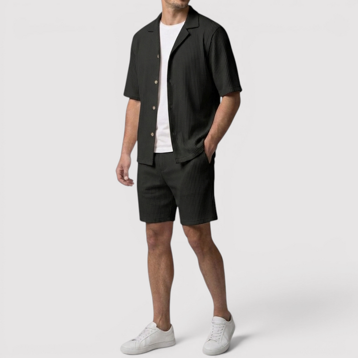 Markus Berlin Herren Shirt & Shorts Set, Vorderansicht