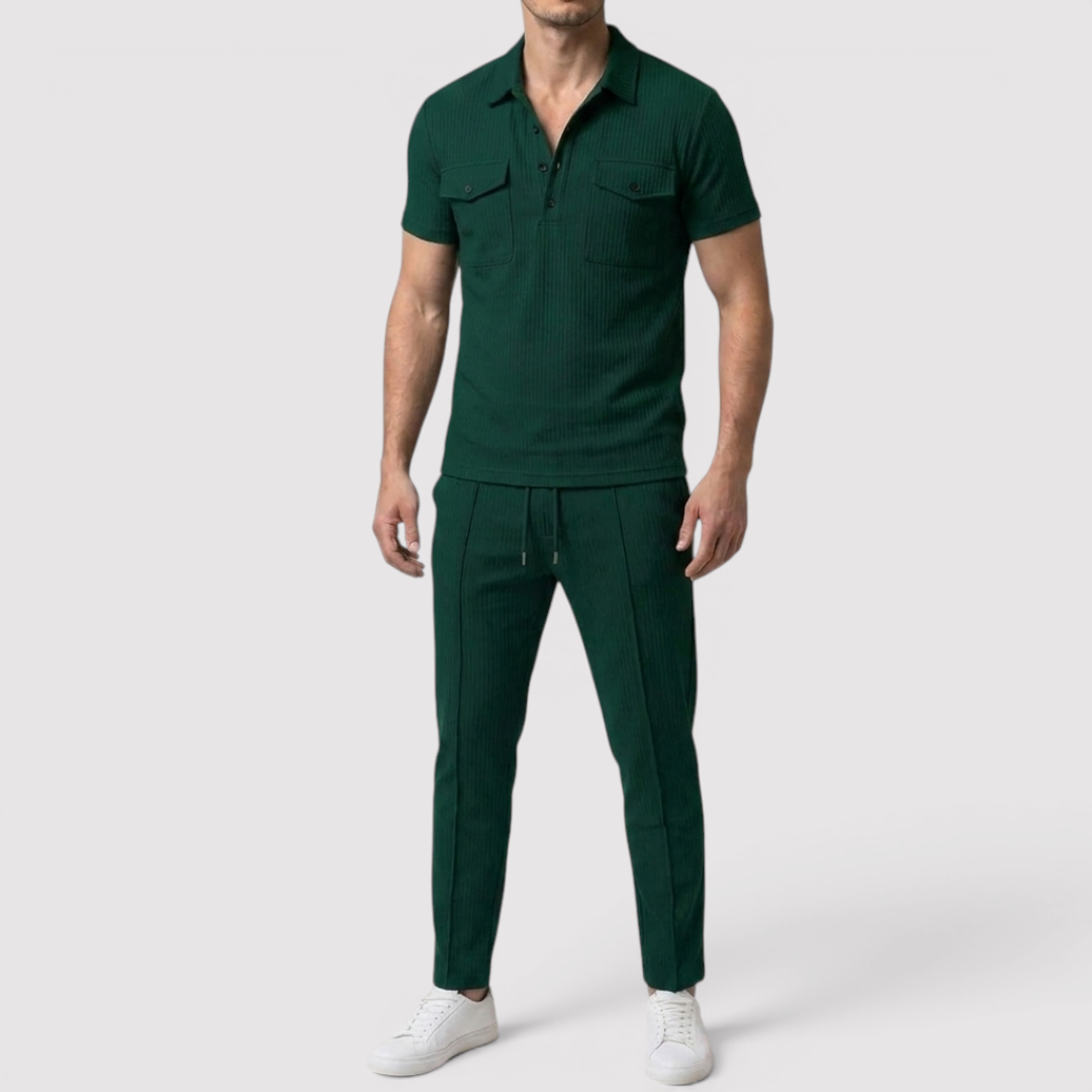 Markus Berlin Herren Shirt & Shorts Set, Vorderansicht