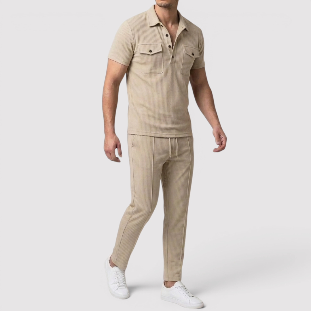 Markus Berlin Herren Shirt & Shorts Set, Vorderansicht