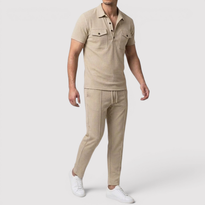 Markus Berlin Herren Shirt & Shorts Set, Vorderansicht
