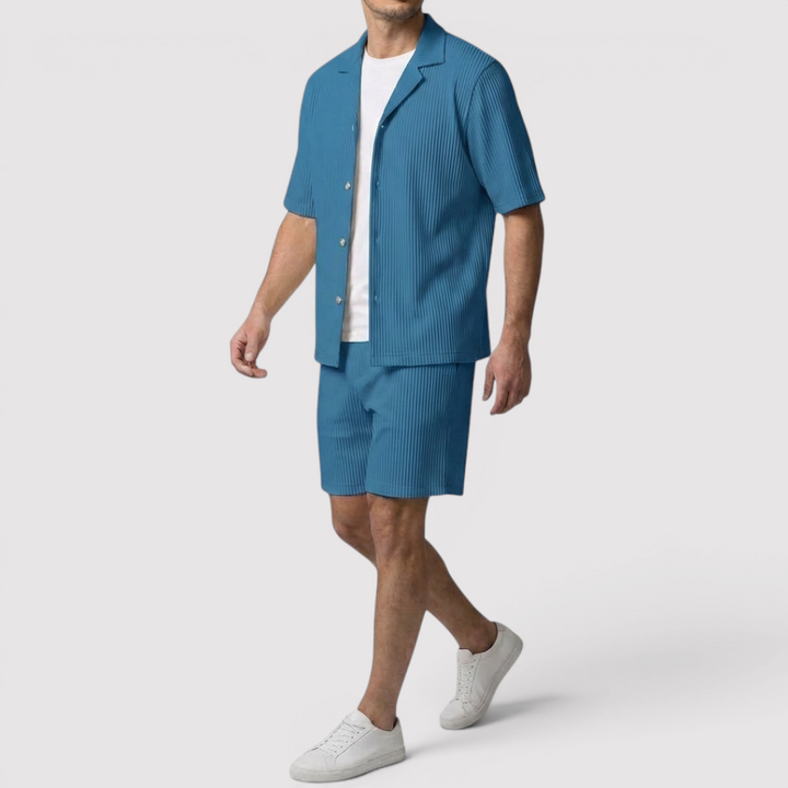 Markus Berlin Herren Shirt & Shorts Set, Vorderansicht