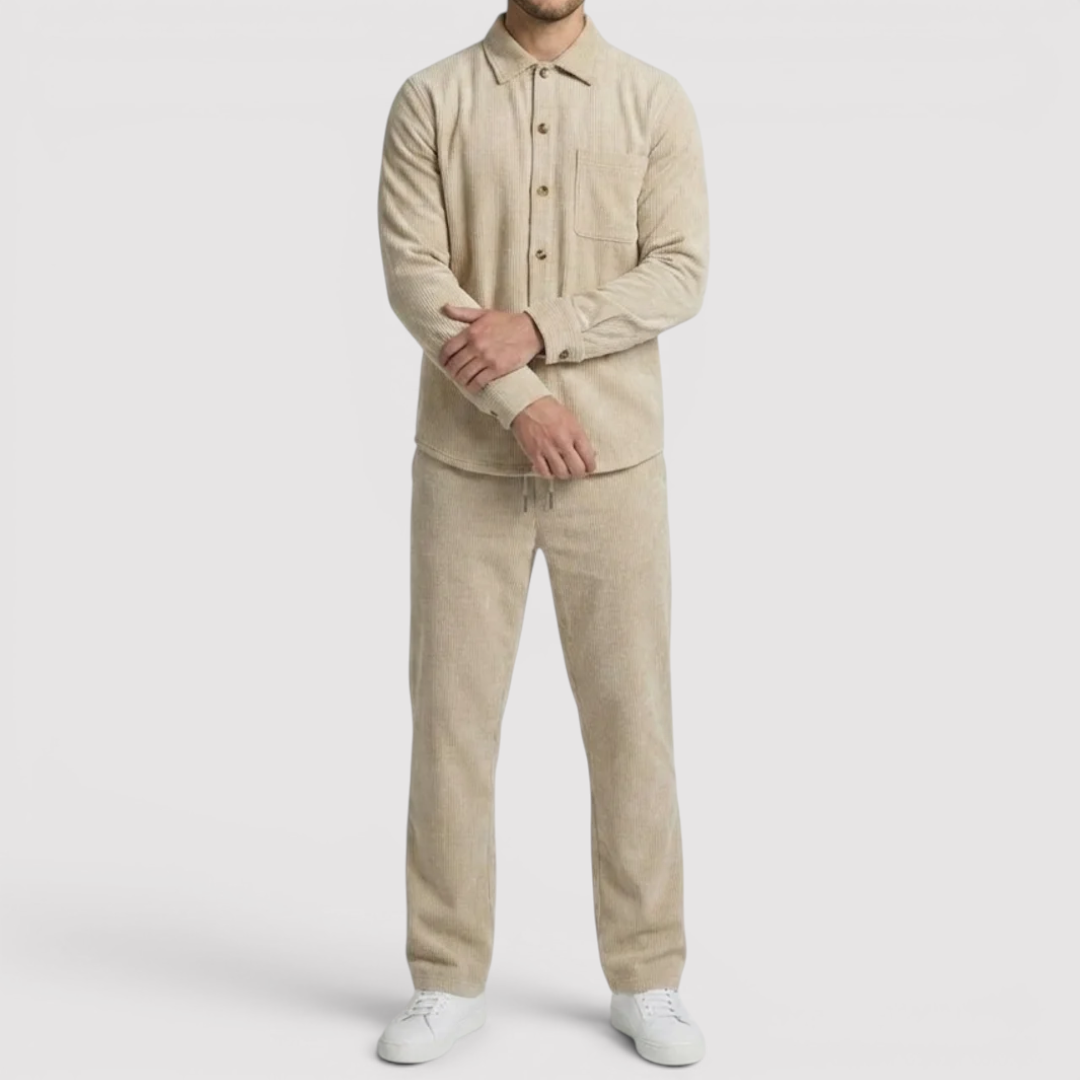 Markus Berlin Herren Strickjacke & Hose Set, Vorderansicht