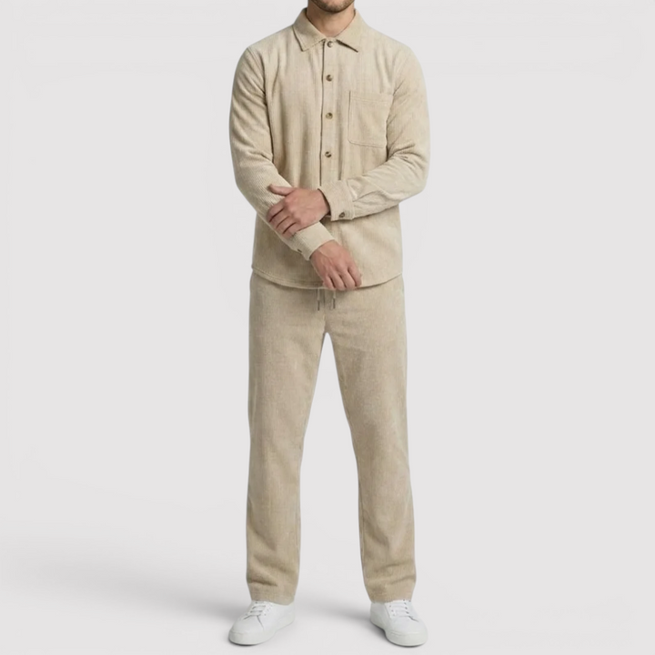 Markus Berlin Herren Strickjacke & Hose Set, Vorderansicht