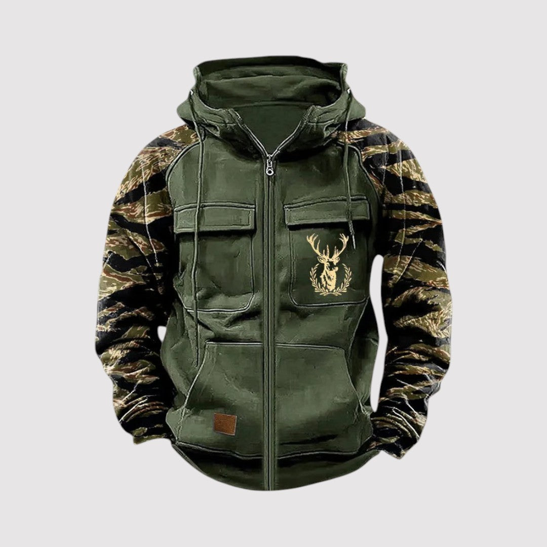 Markus Berlin Herren Bequemer Zip-Hoodie für den Alltag, Vorderansicht