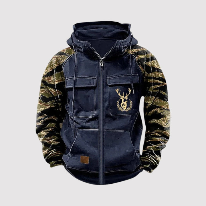 Markus Berlin Herren Bequemer Zip-Hoodie für den Alltag, Vorderansicht