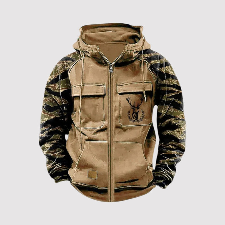 Markus Berlin Herren Bequemer Zip-Hoodie für den Alltag, Vorderansicht