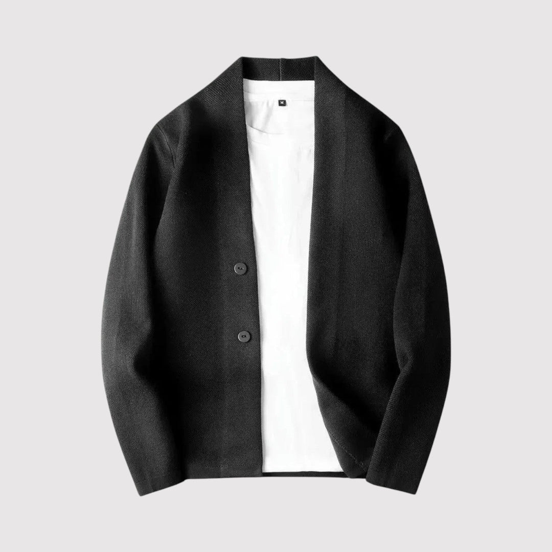 Markus Berlin Herren Taillierte Strickjacke, Vorderansicht