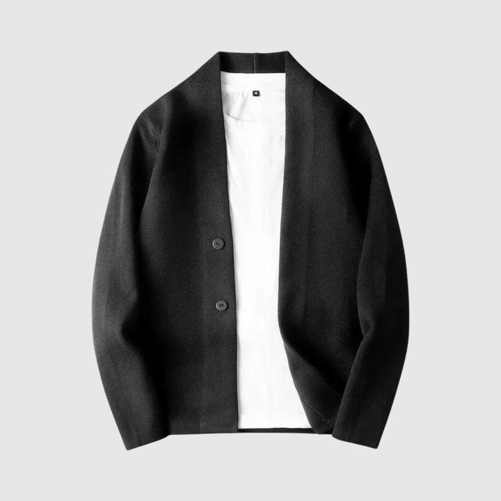 Markus Berlin Herren Taillierte Strickjacke, Vorderansicht