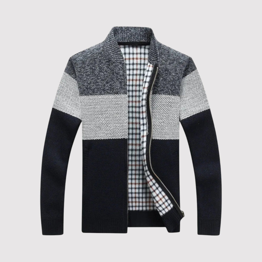 Markus Berlin Herren Strickcardigan, Vorderansicht