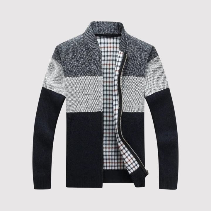 Markus Berlin Herren Strickcardigan, Vorderansicht