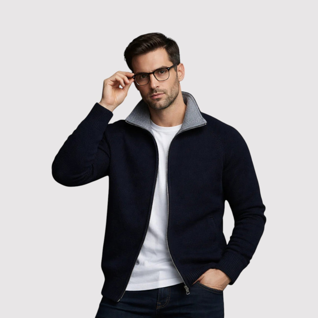 Markus Berlin Herren Strickjacke, Vorderansicht