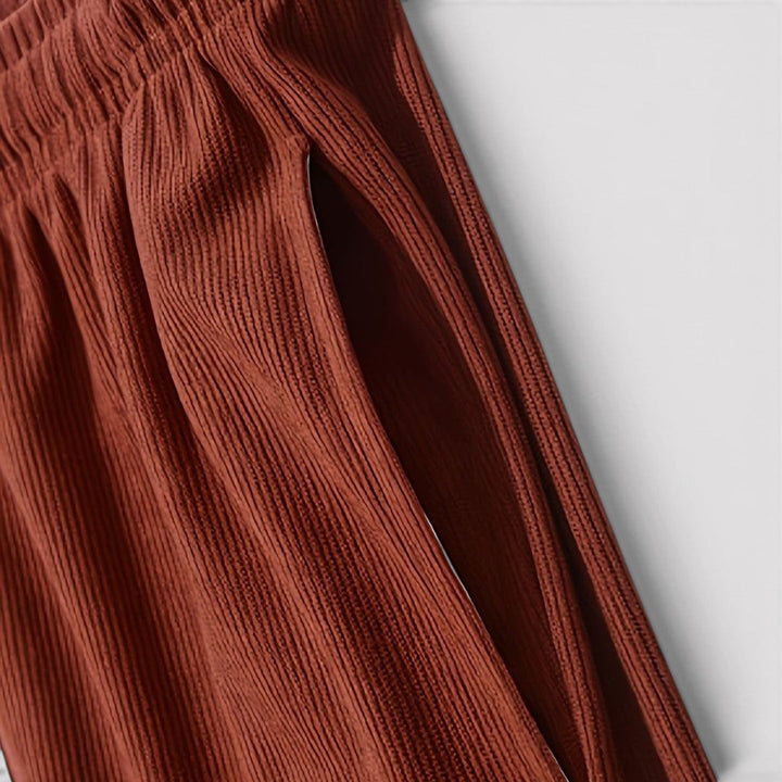 Markus Berlin Herren Gerippte Shorts, Vorderansicht
