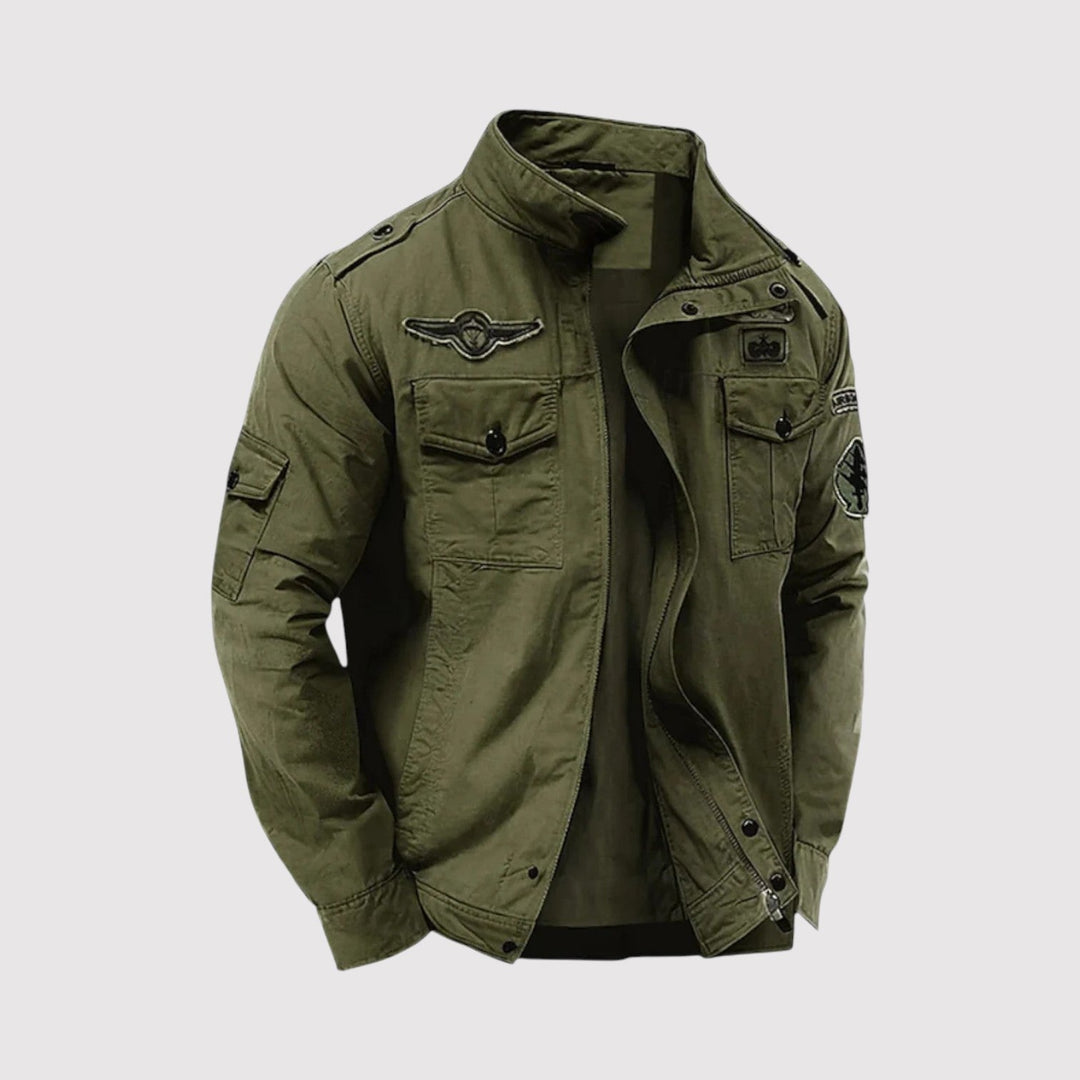 Markus Berlin Herren Militärjacke, Vorderansicht