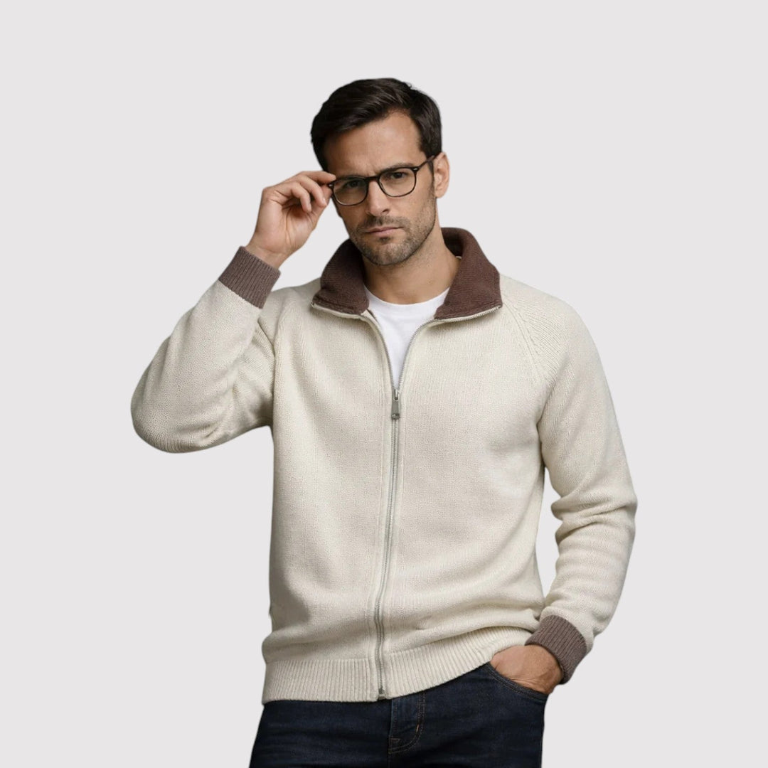 Markus Berlin Herren Strickjacke, Vorderansicht
