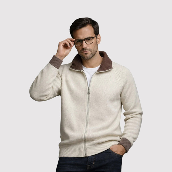Markus Berlin Herren Strickjacke, Vorderansicht