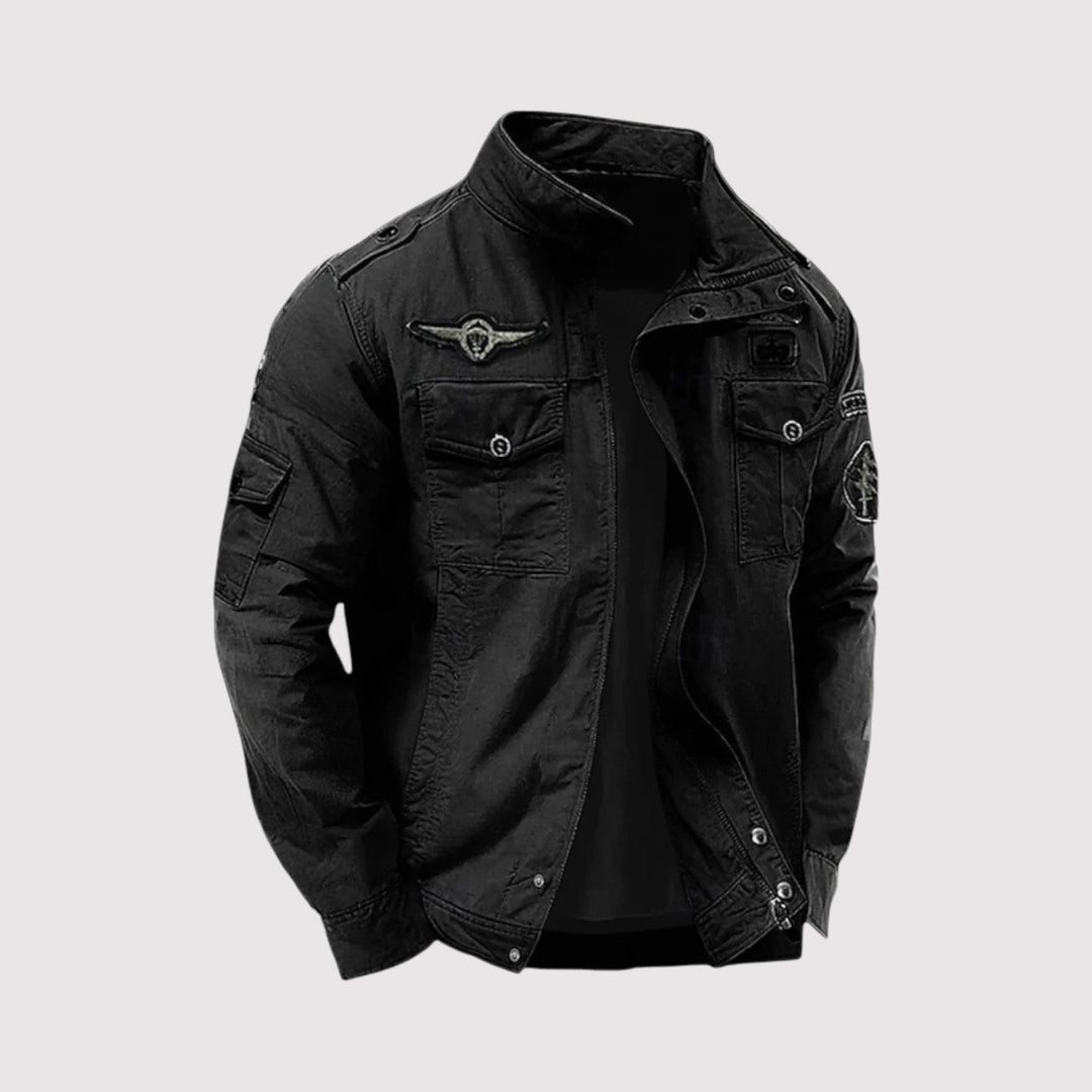Markus Berlin Herren Militärjacke, Vorderansicht