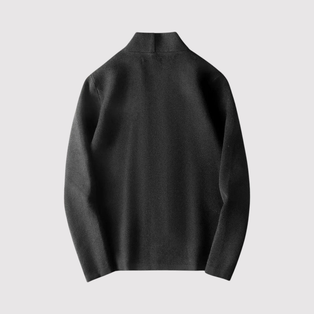Markus Berlin Herren Taillierte Strickjacke, Vorderansicht