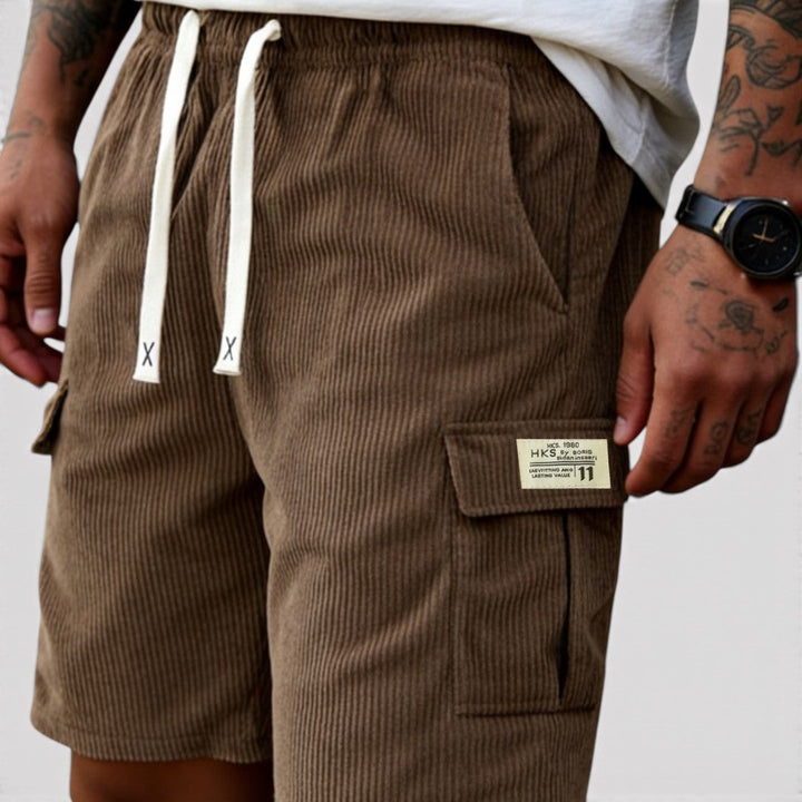 Markus Berlin Herren Rippstrick-Shorts, Vorderansicht