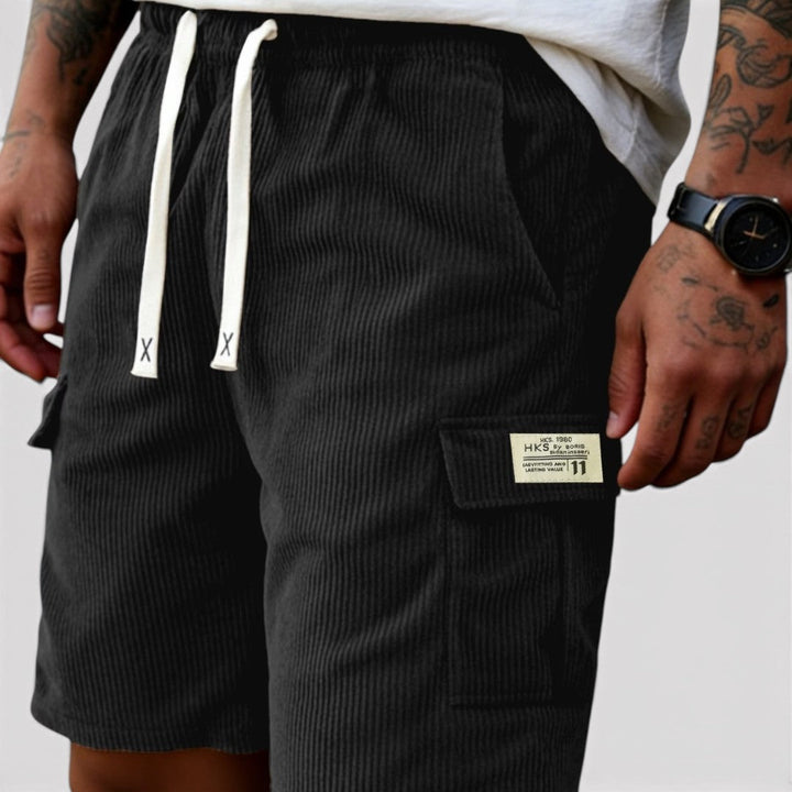 Markus Berlin Herren Rippstrick-Shorts, Vorderansicht