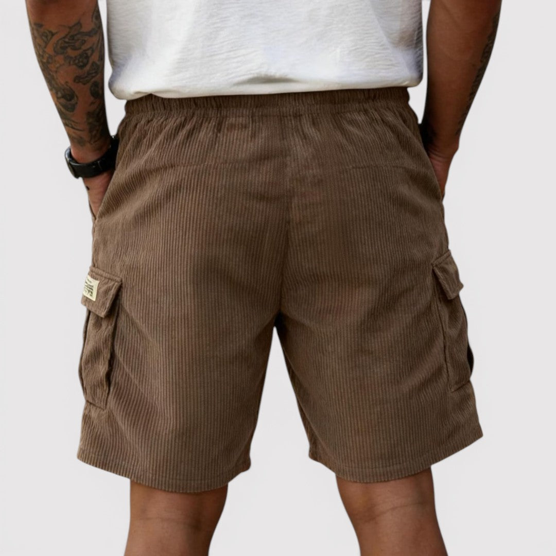 Markus Berlin Herren Rippstrick-Shorts, Vorderansicht