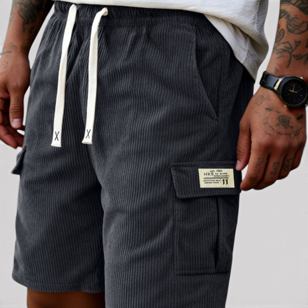Markus Berlin Herren Rippstrick-Shorts, Vorderansicht