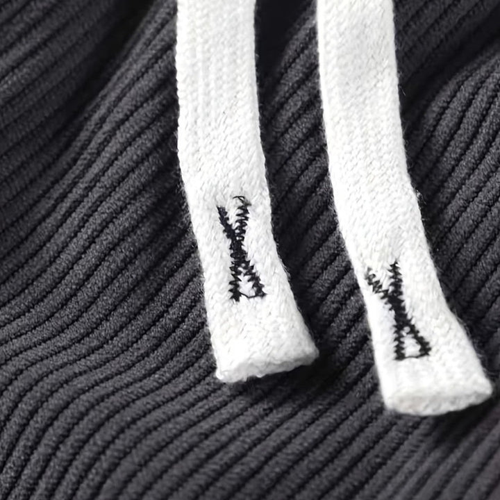 Markus Berlin Herren Rippstrick-Shorts, Vorderansicht