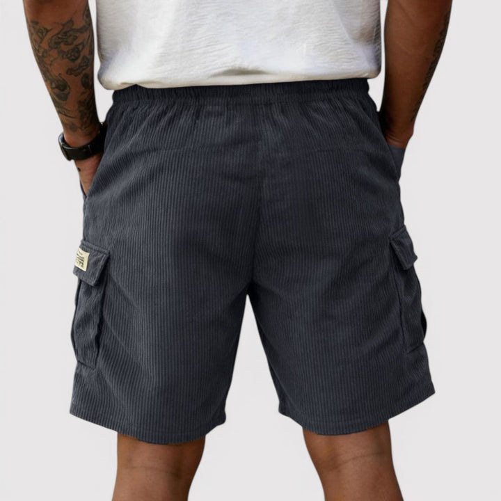 Markus Berlin Herren Rippstrick-Shorts, Vorderansicht