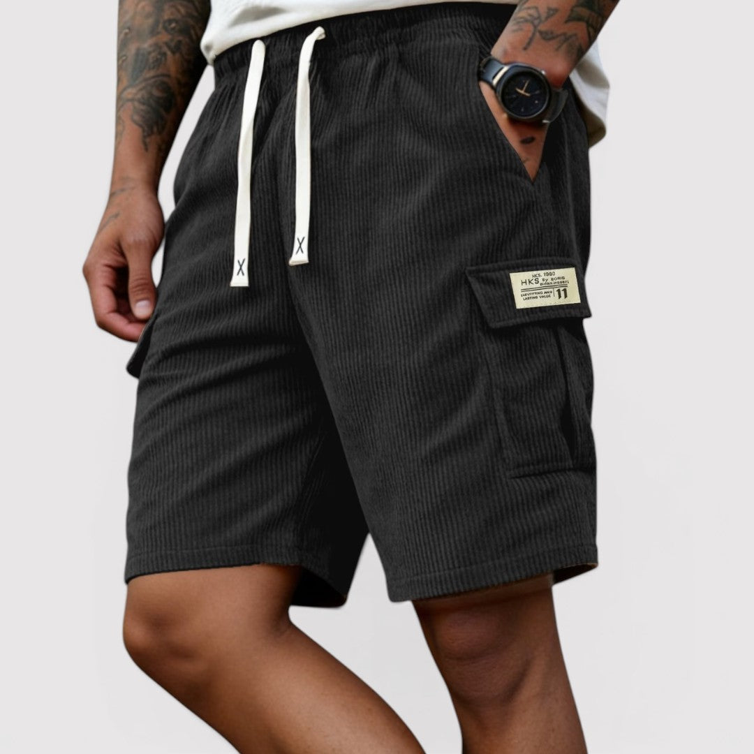 Markus Berlin Herren Rippstrick-Shorts, Vorderansicht