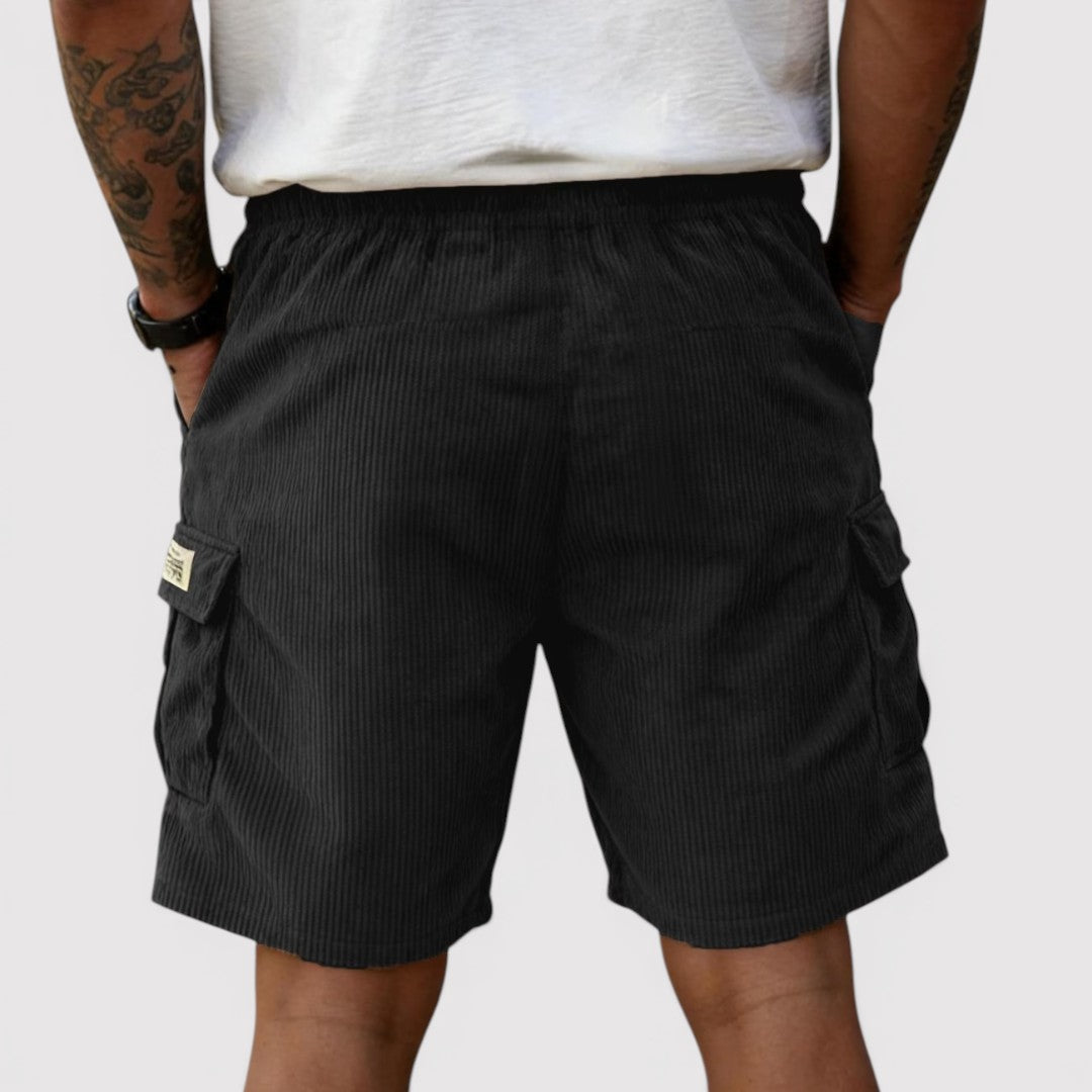 Markus Berlin Herren Rippstrick-Shorts, Vorderansicht