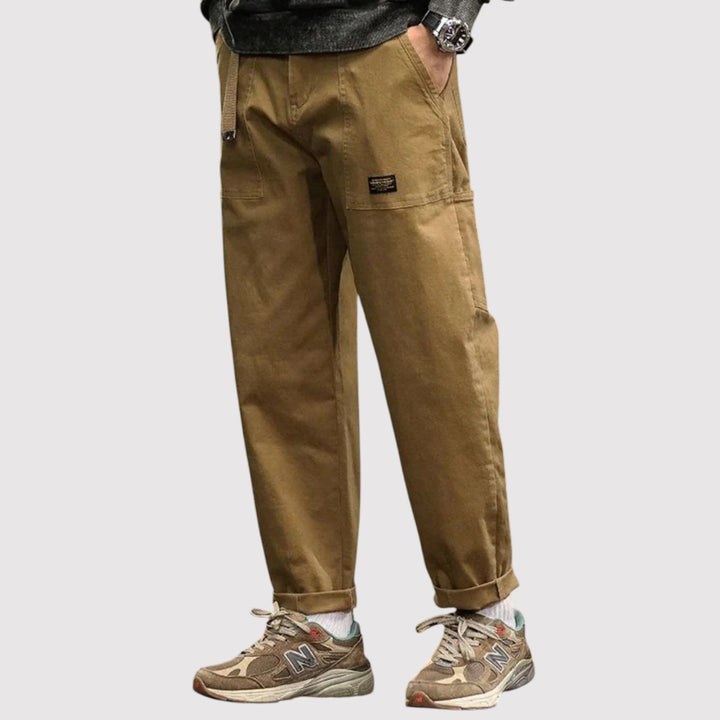 Markus Berlin Herren Cargohose in gerader Silhouette, Vorderansicht
