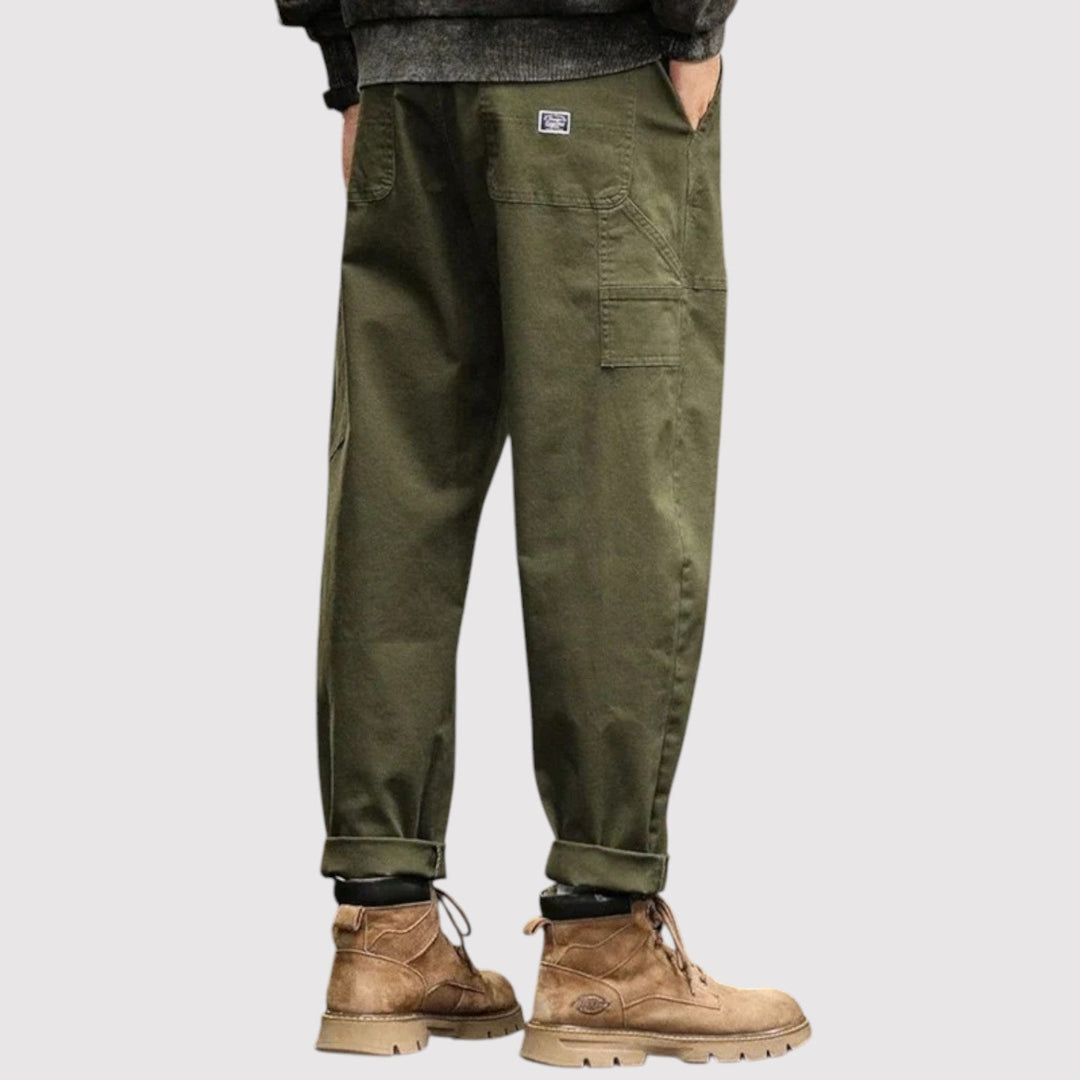 Markus Berlin Herren Cargohose in gerader Silhouette, Vorderansicht