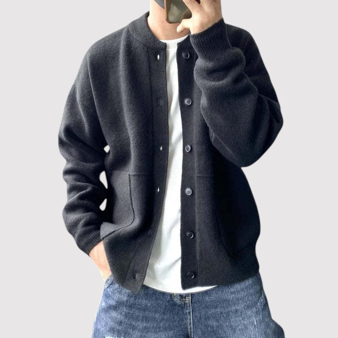 Markus Berlin Herren Strickjacke, Vorderansicht