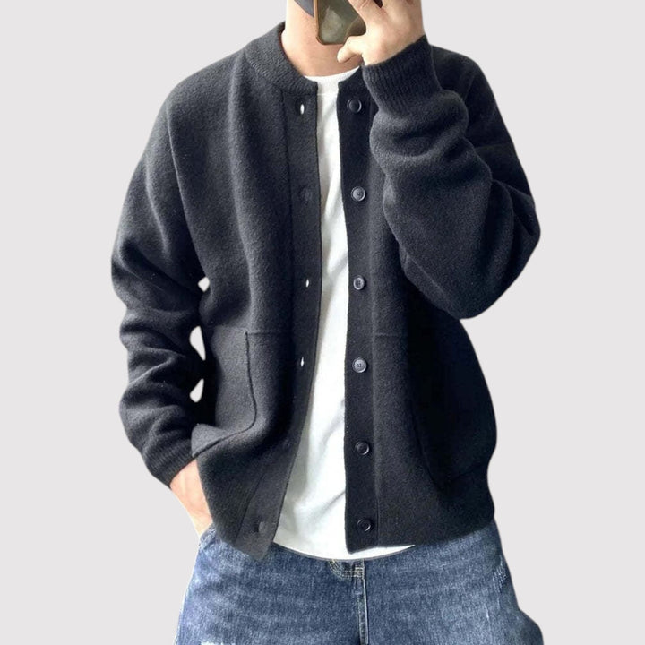 Markus Berlin Herren Strickjacke, Vorderansicht