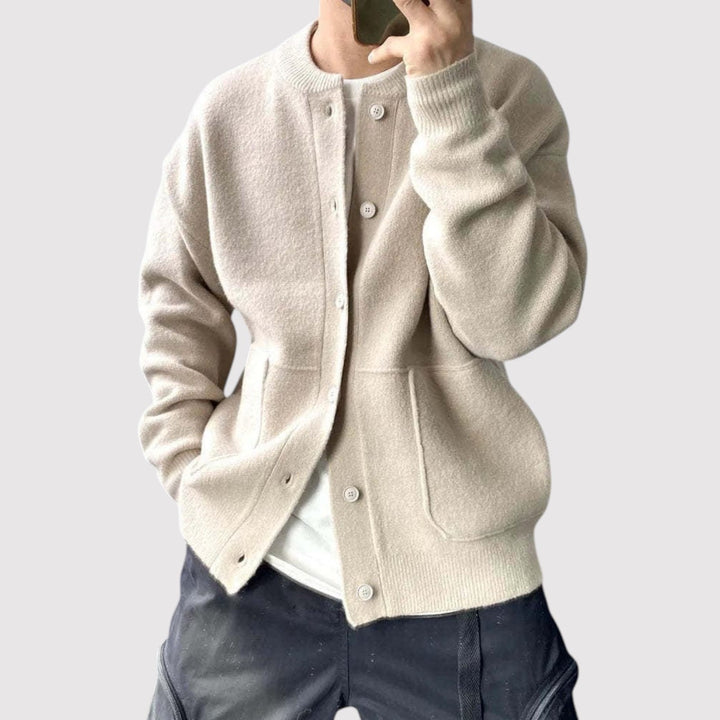 Markus Berlin Herren Strickjacke, Vorderansicht